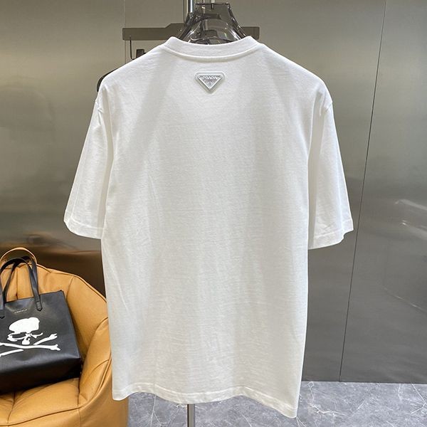 可愛い プラダ☆ロゴ コットンTシャツ 偽物 pum01777